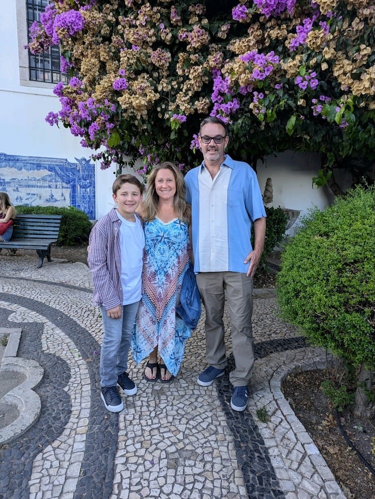 Amongst the Bougainvilleas