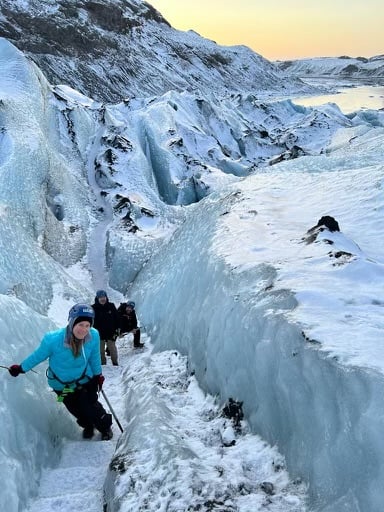 Climbing Up the Glacier
