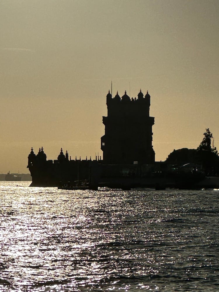 Silhouette of the Belém Tower