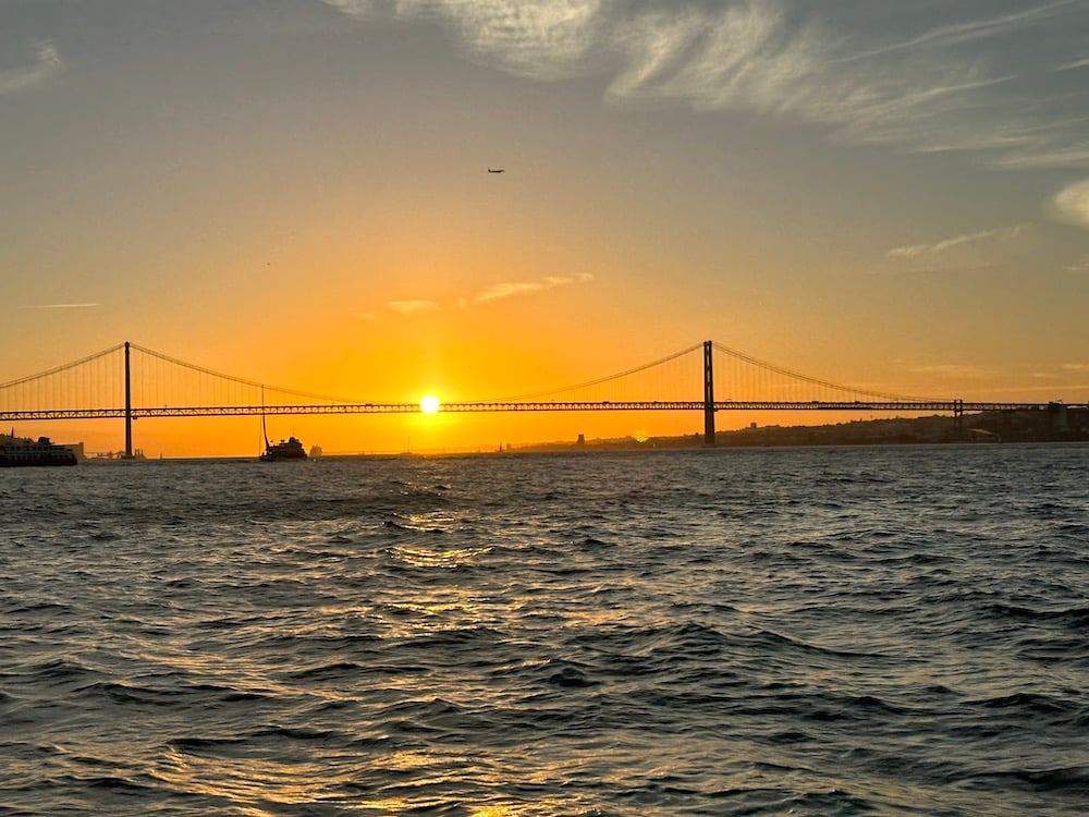 Sunset Over the April 25 Bridge