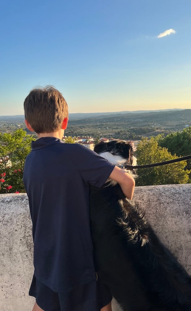 Seb and Cody at the Portalegre Overlook