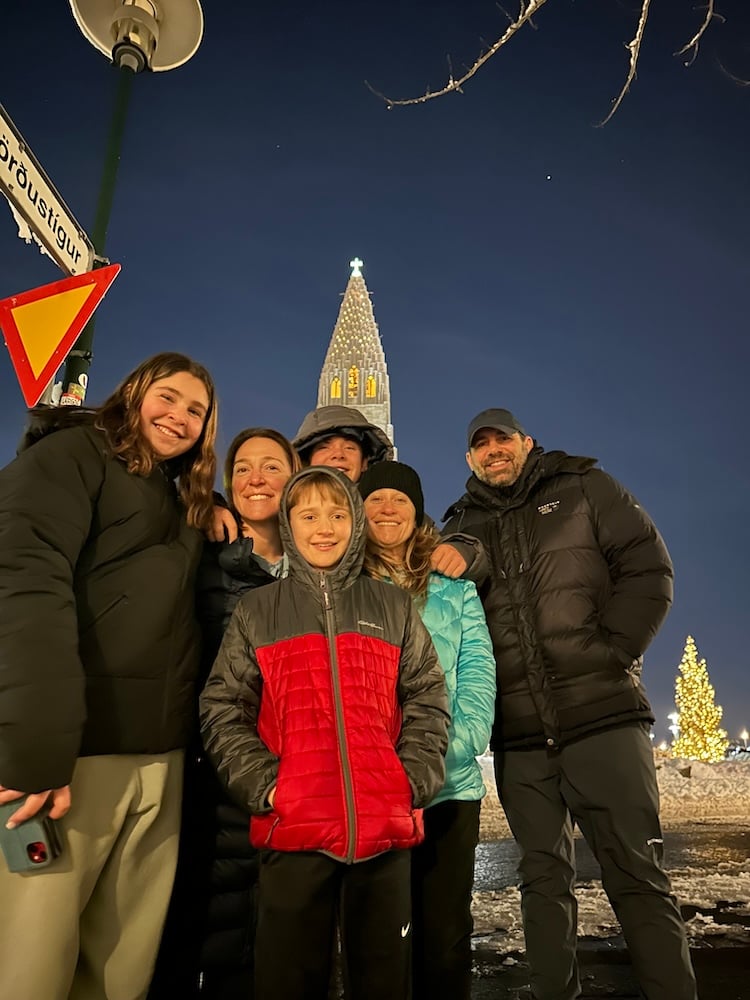 Outside the Hallgrimskirkja