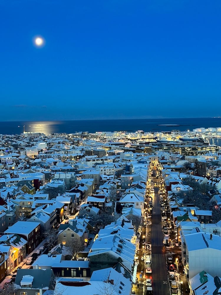 Reykjavik from the Hallgrimskirkja