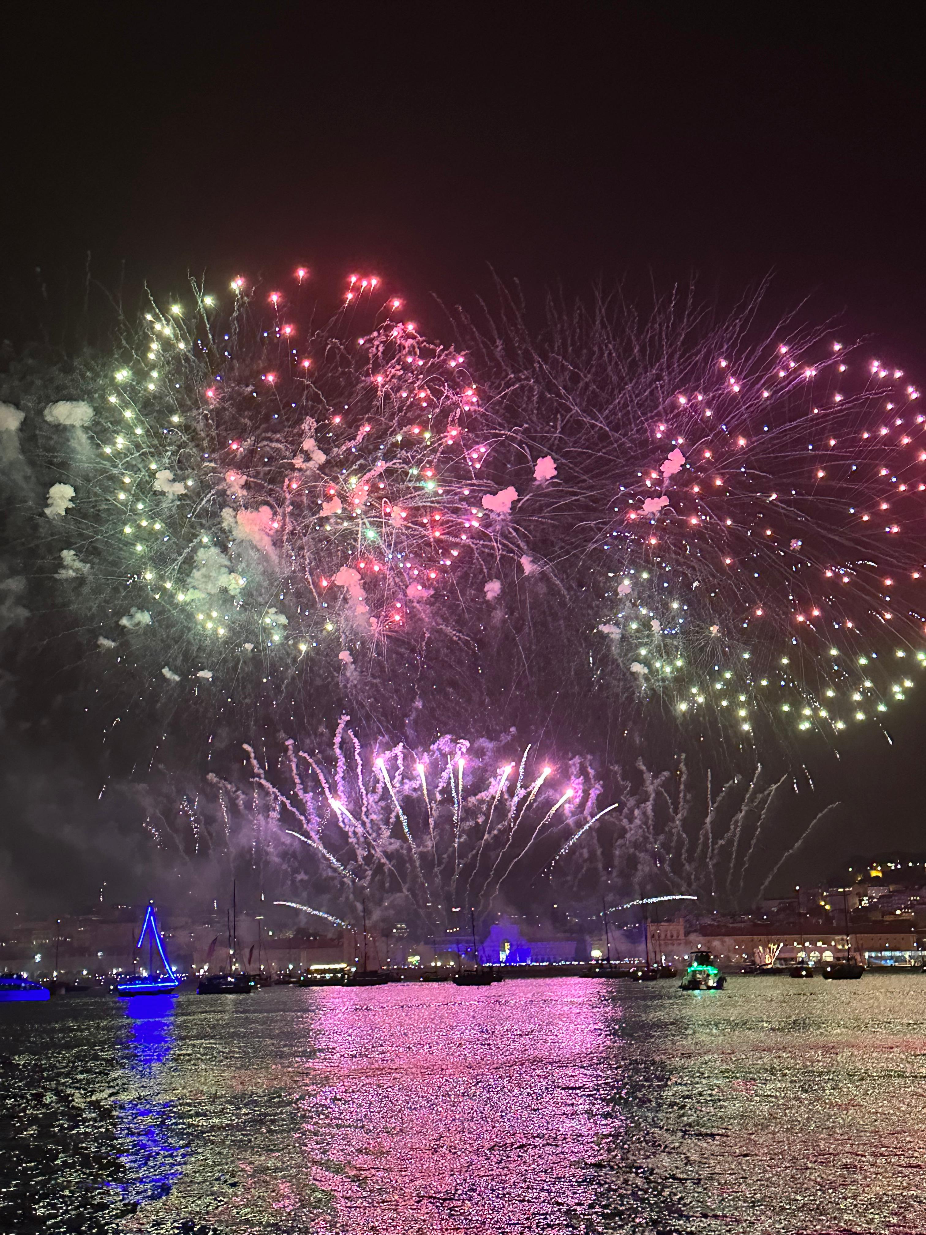 Fireworks from the Tejo