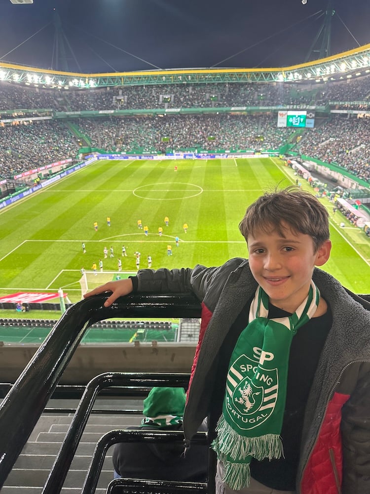 Seb at the Sporting Game