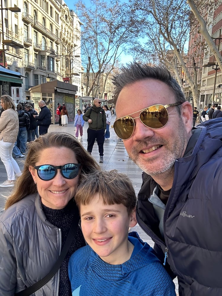 Arrival on Las  Ramblas