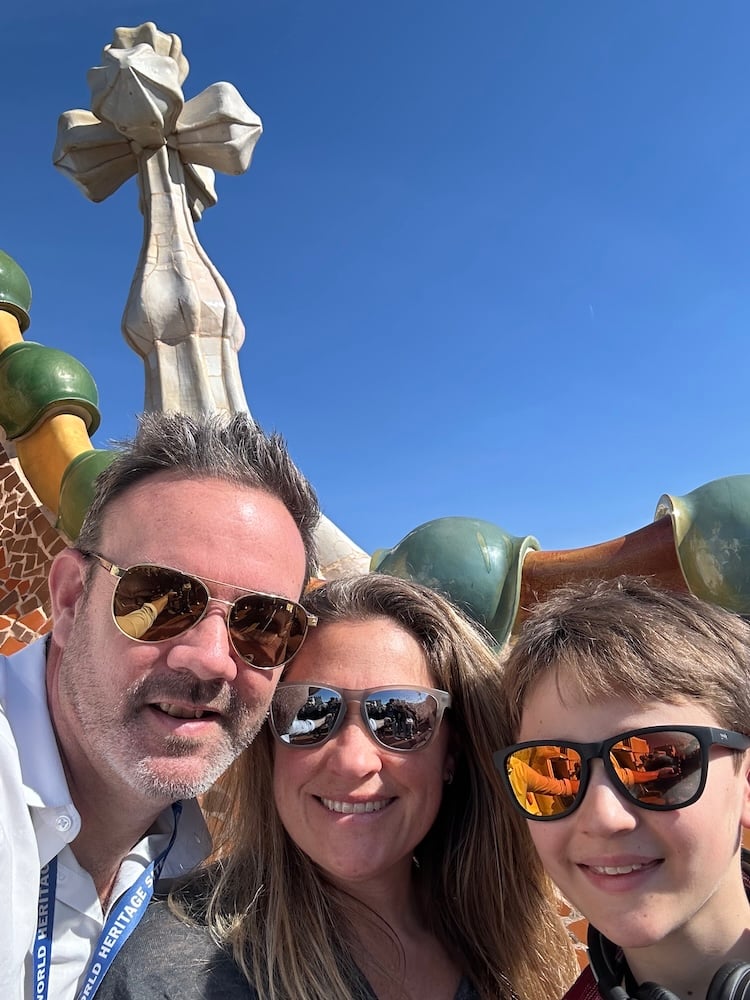 On the Casa Batllo Rooftop