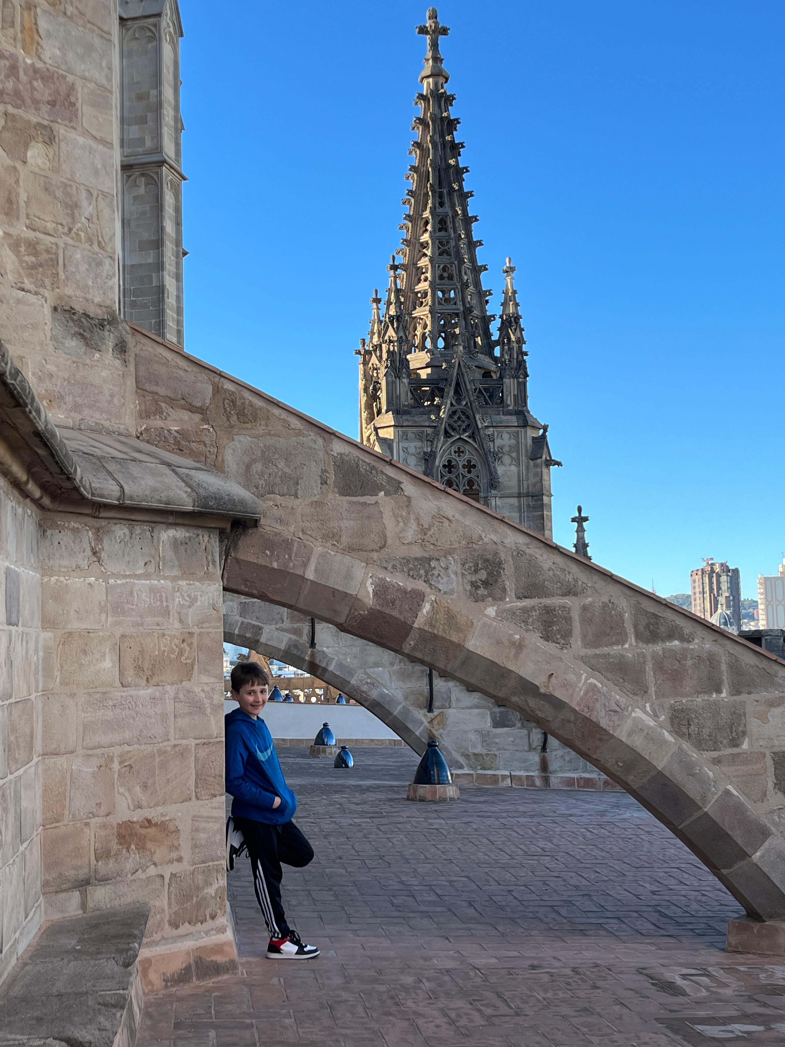 Seb on the Cathedral Rooftop