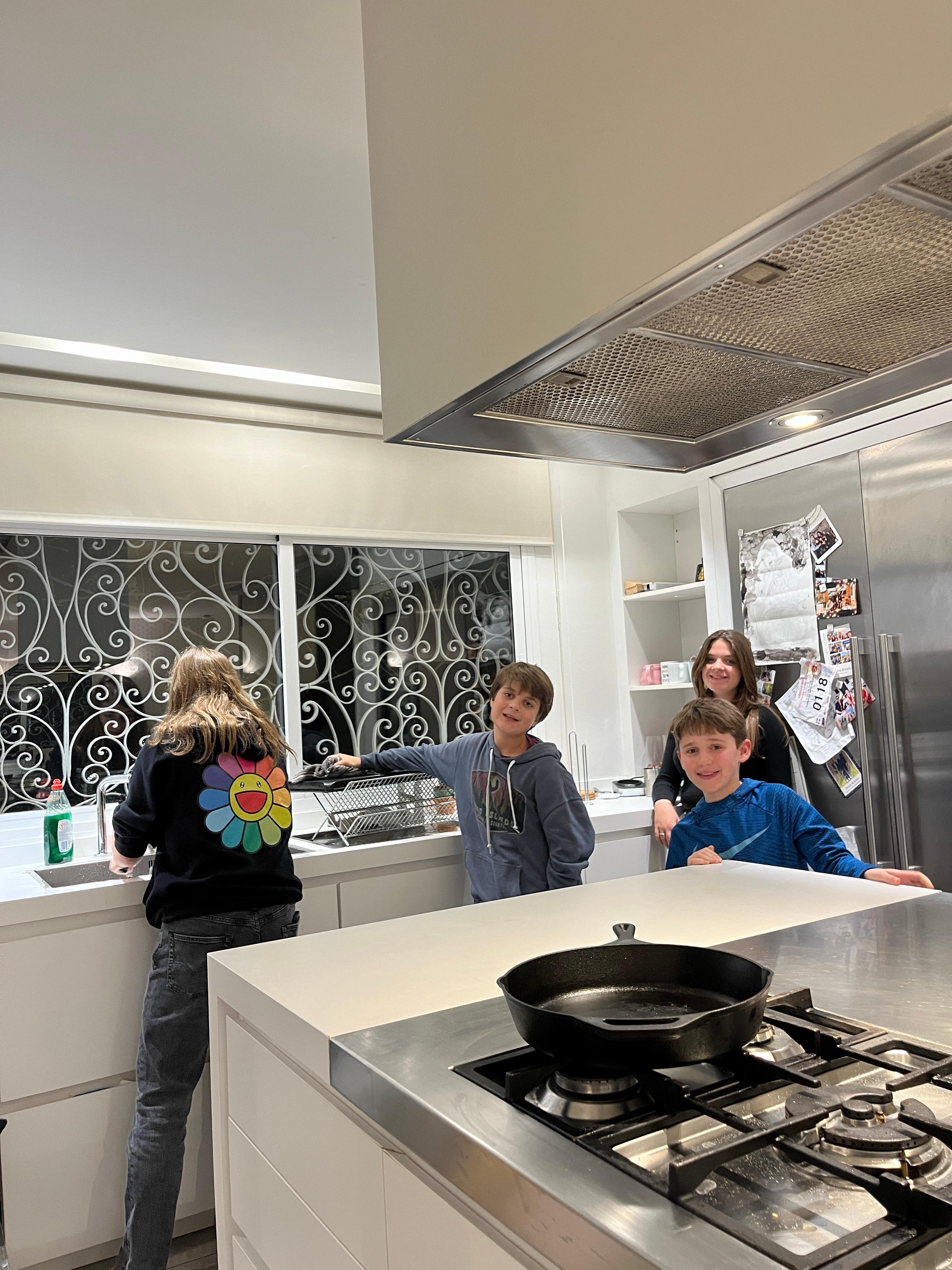 Kids on Clean Up Duty