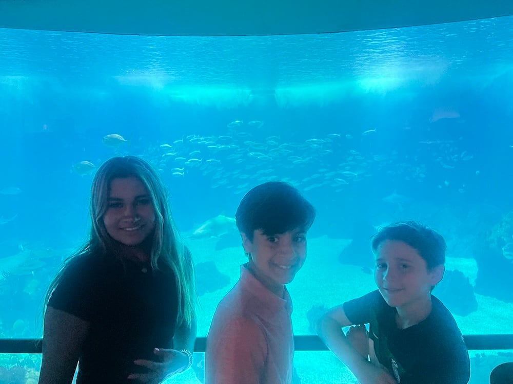 With Tomy and Vicky at the Oceanarium