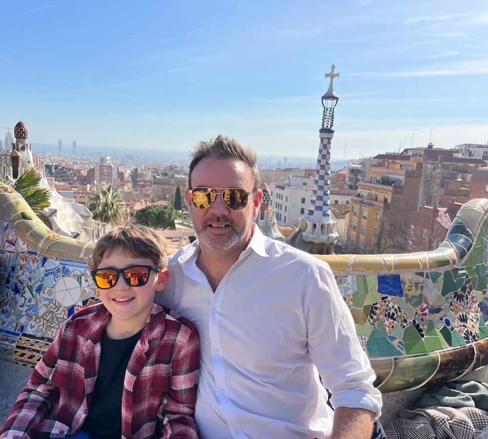 Chad and Seb in Park Güell