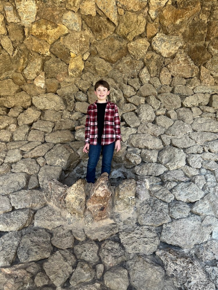 Seb and a Rock Wall