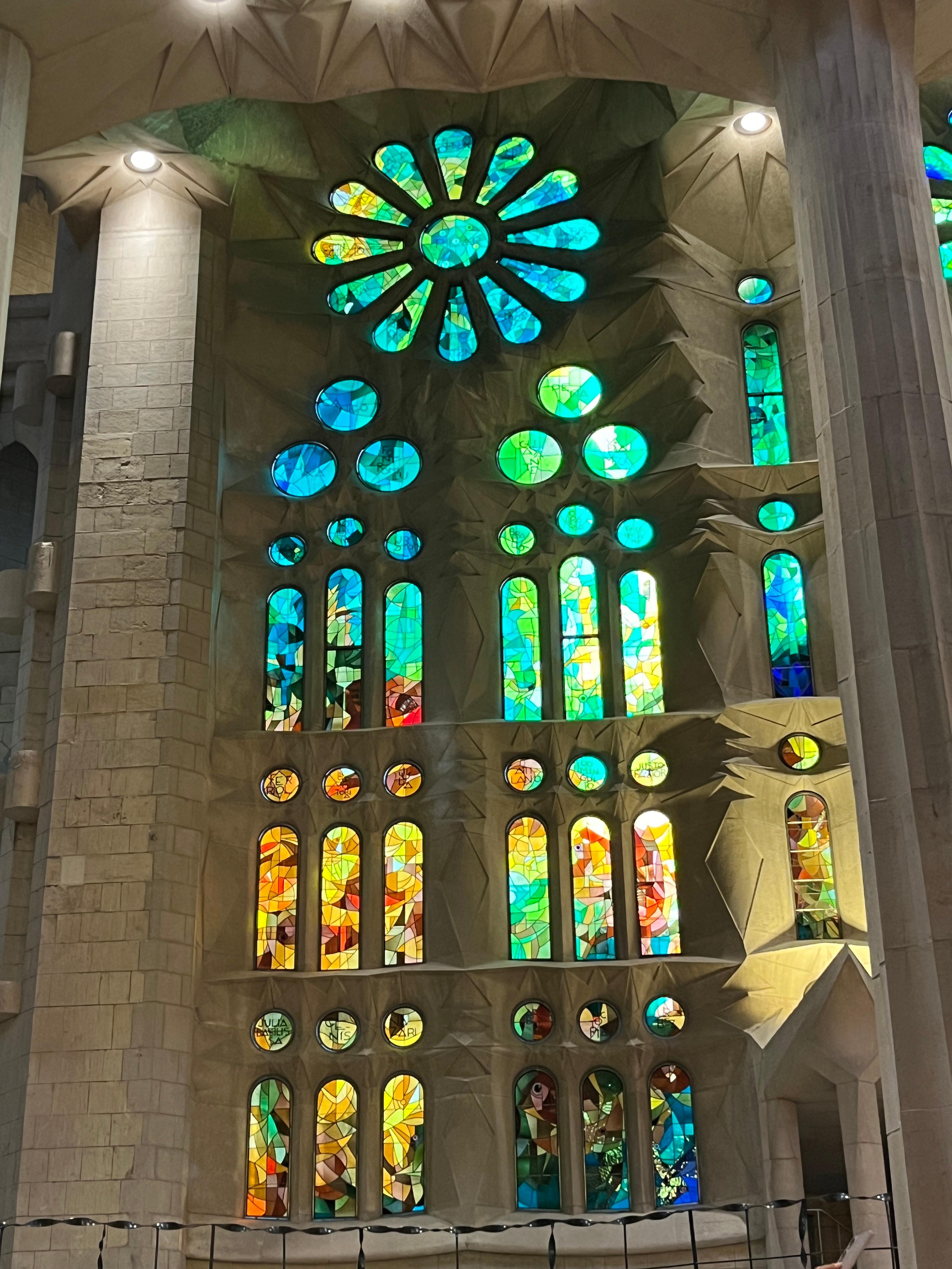 Beautiful West-Facing Stained Glass