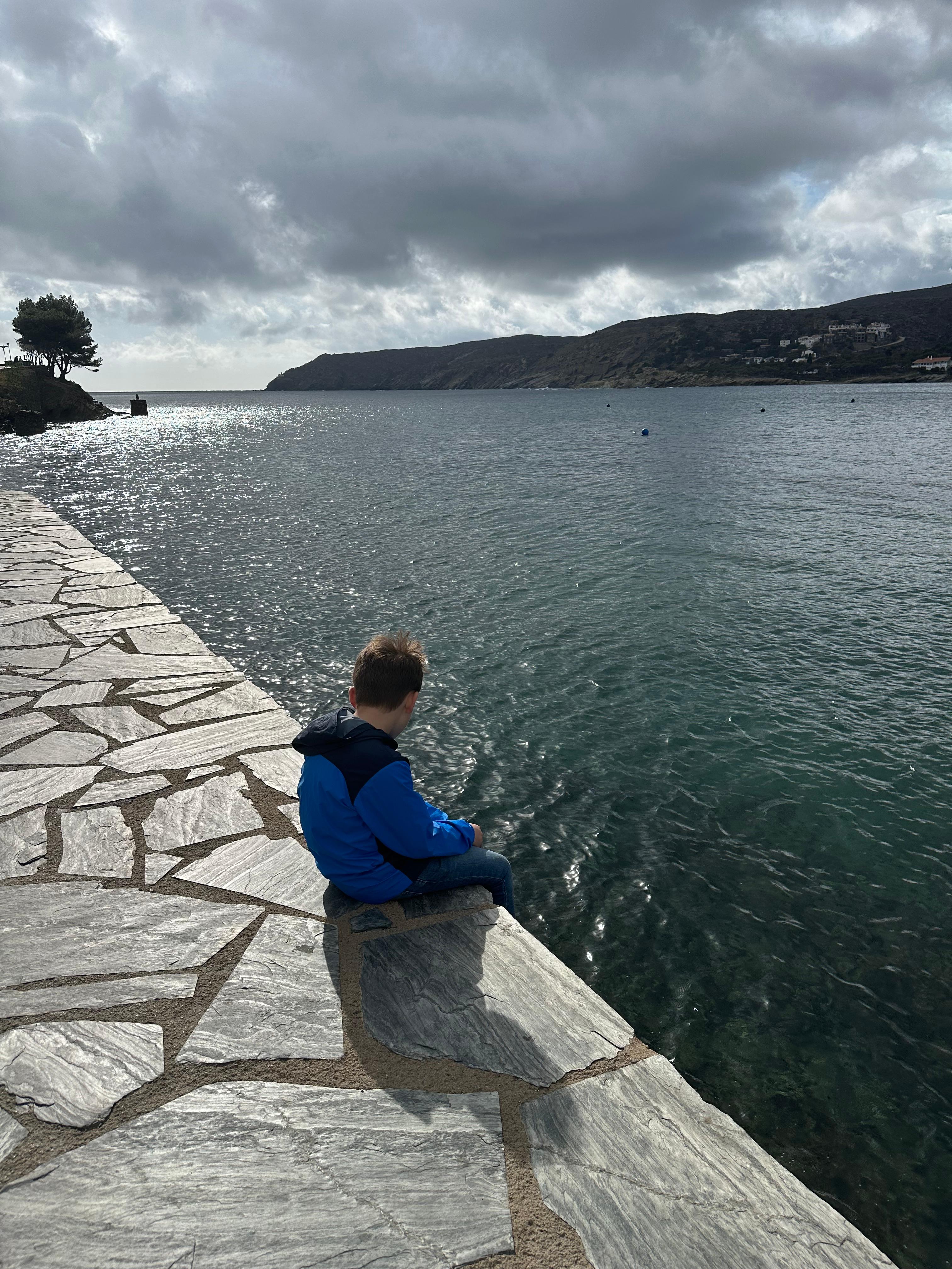 Seb Admiring the Water