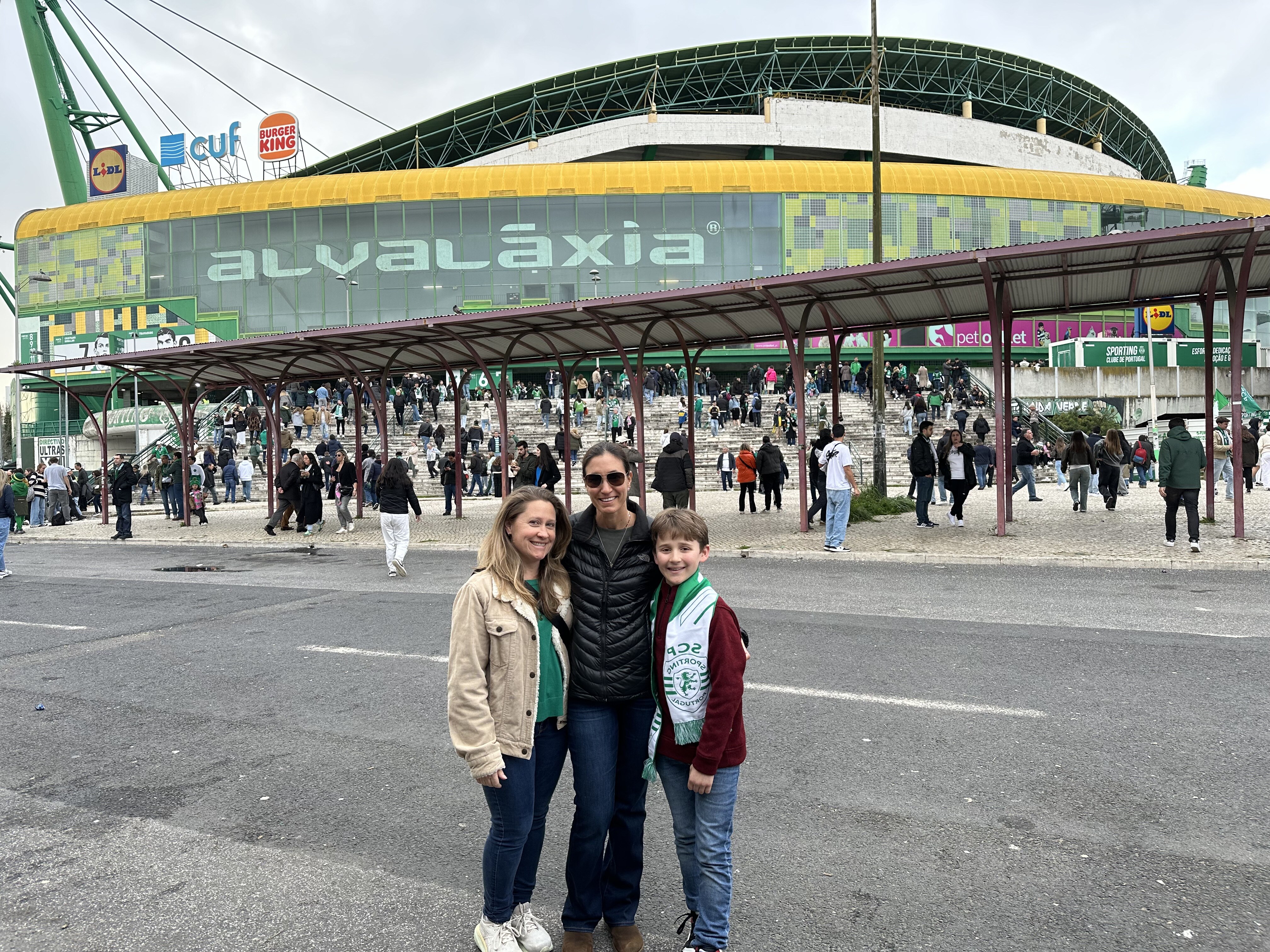 Outside Alvalade Stadium