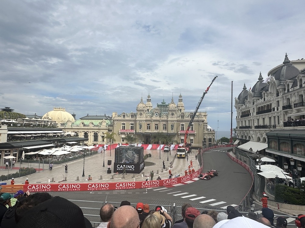 A Ferrari in Casino Square