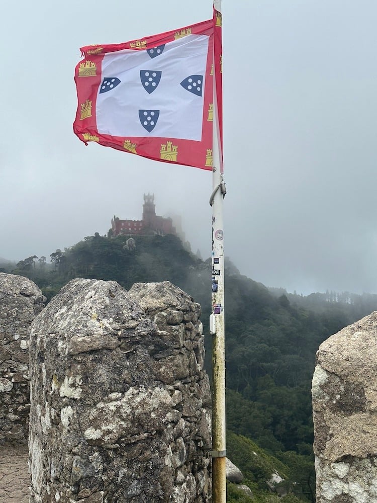 Pena Palace from the Moorish Castle