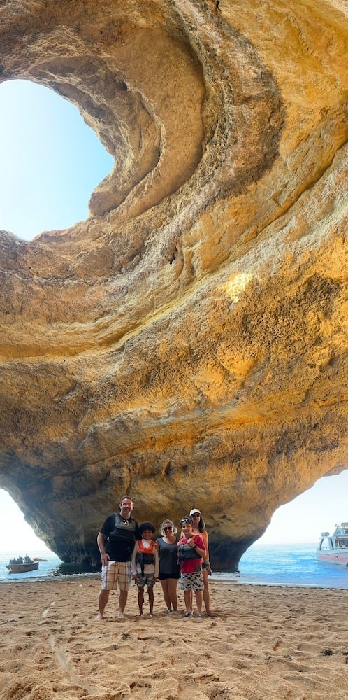 Benagil Cave with Kristin and Mason