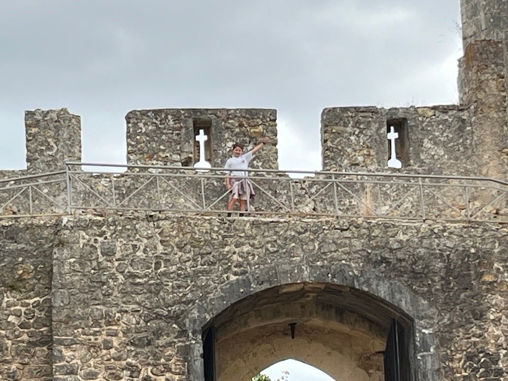 Seb on the Castle Walls