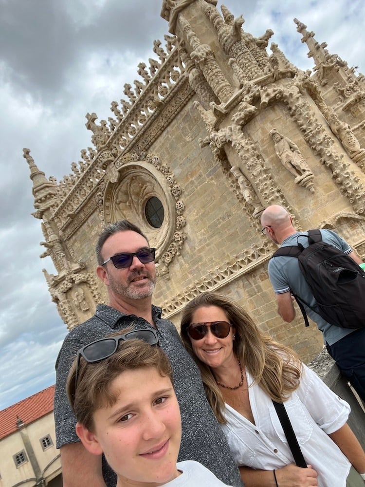 Outside the Convento de Cristo