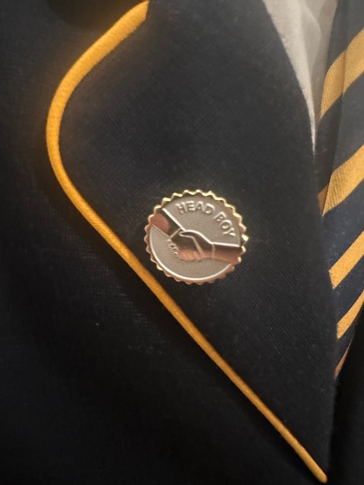 Seb's Head Boy Pin