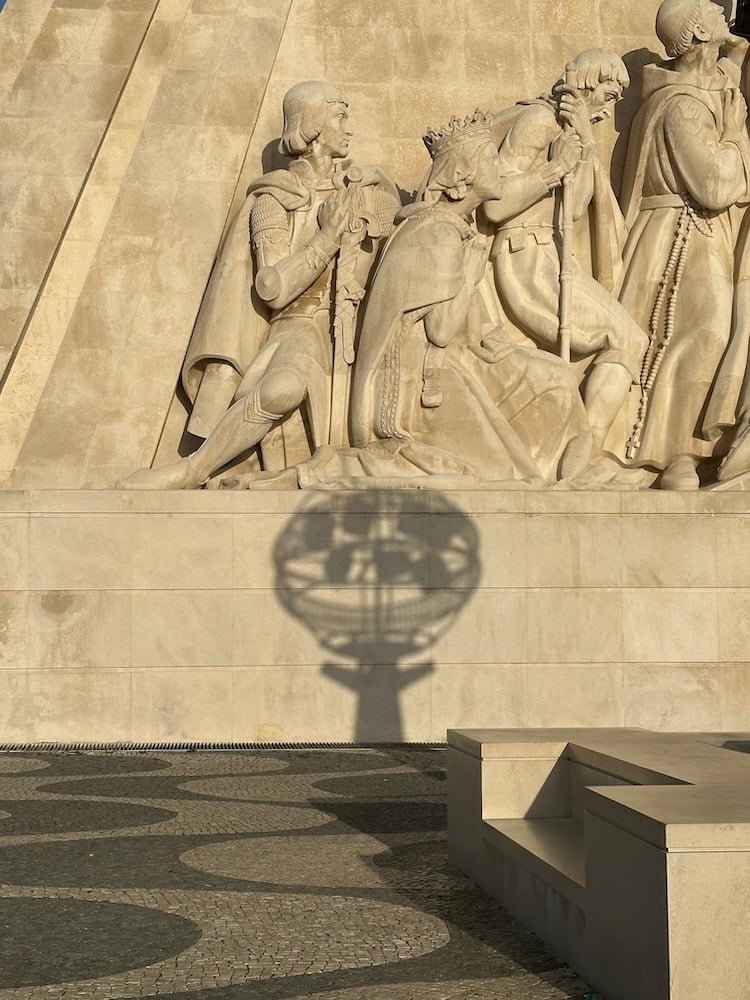 Shadows at the Monument of the Discoveries