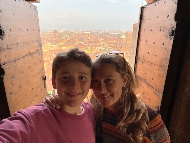 Alli and Seb in Bologna