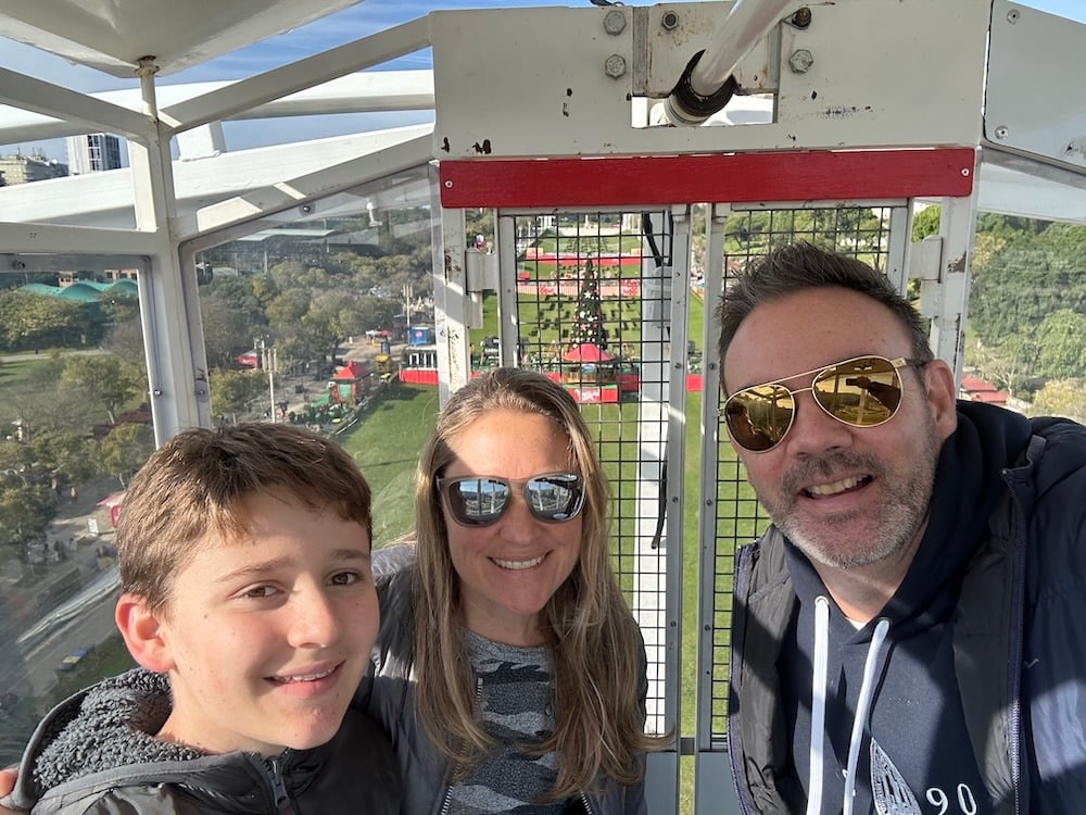 Family Photo on the Ferris Wheel