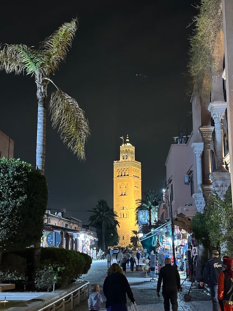 The Famous Koutoubia Mosque at Night