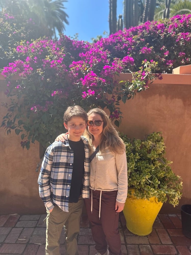 In Front of the Bougainvilleas
