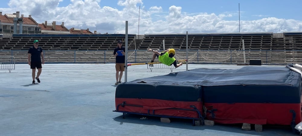 Seb on the High Jump