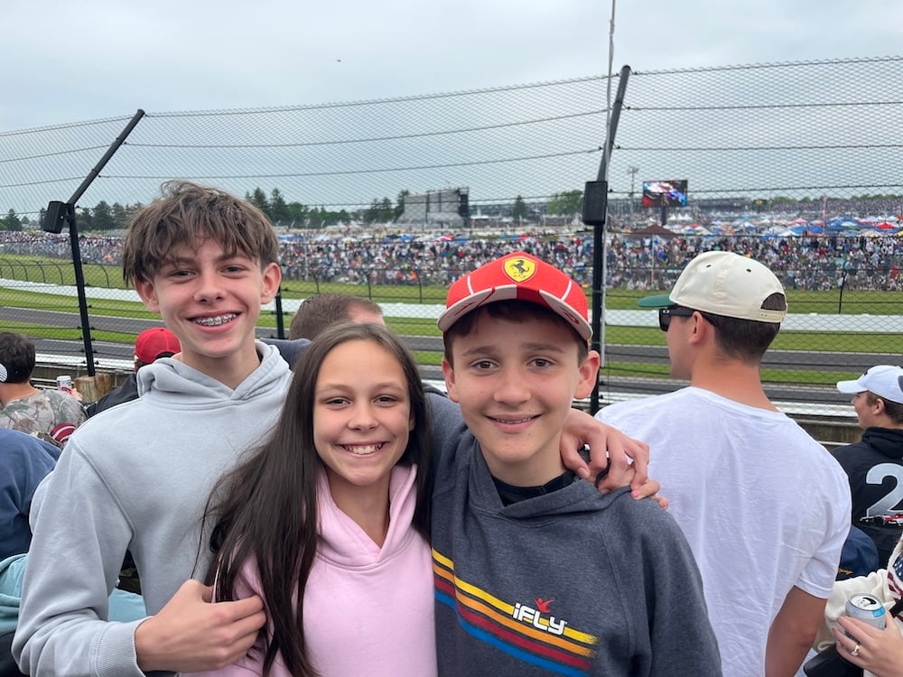 Cousins at the Track