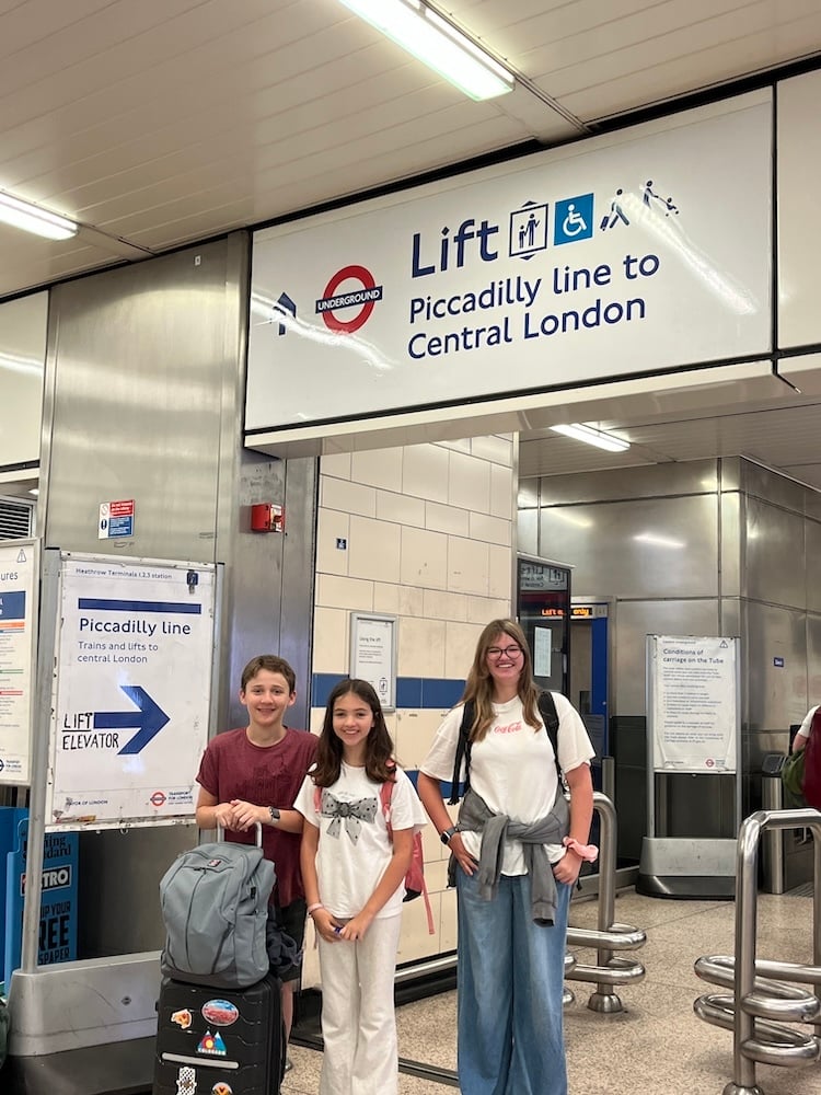 Arrival in London