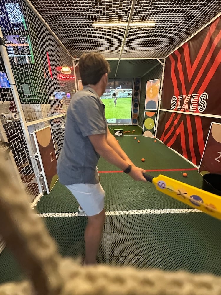 Isaac Struggling at Cricket