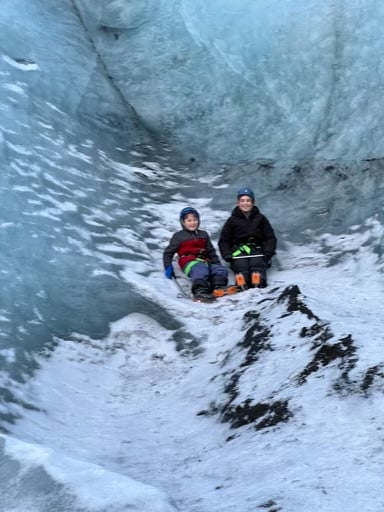 Cait and Seb on the Glacier