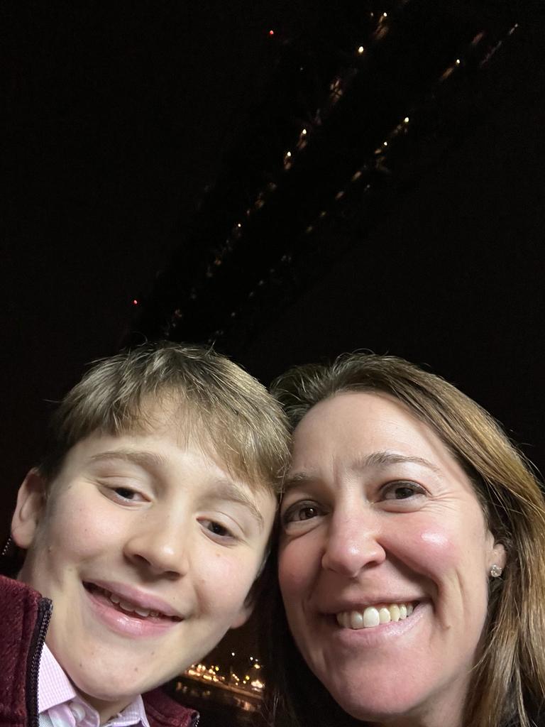 Seb with Aunt Jamie