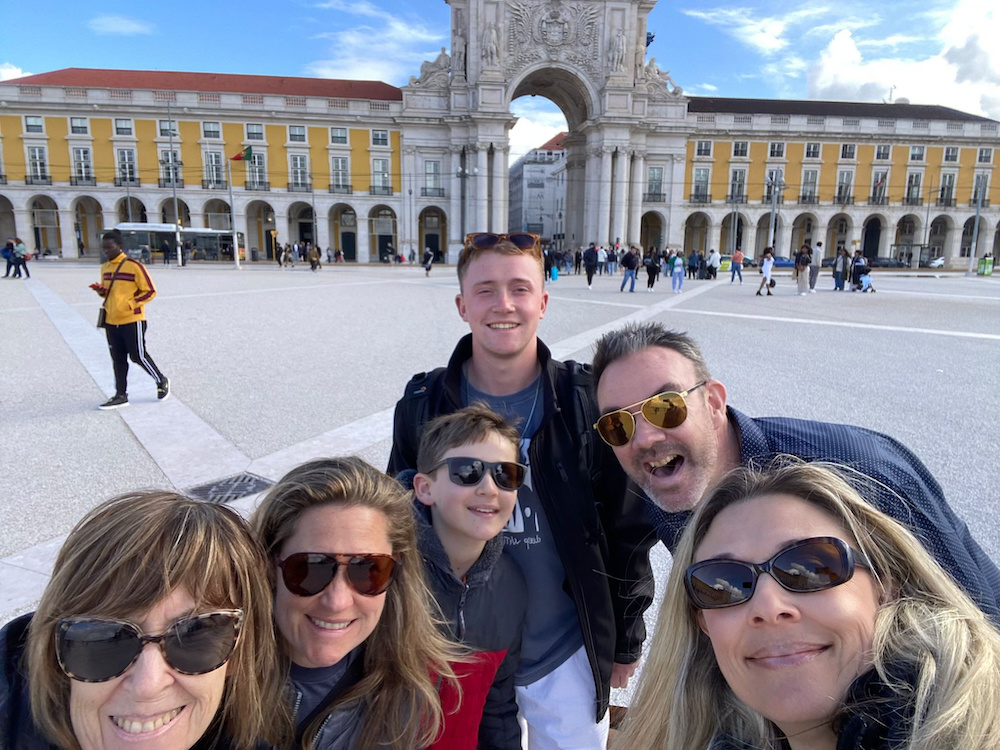 Selfie in Terreiro do Paço